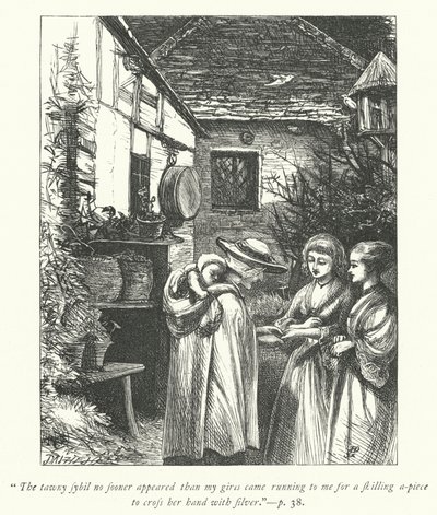 Ilustrace pro The Vicar of Wakefield (rytina) od George John Pinwell