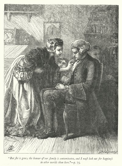 Ilustrace pro The Vicar of Wakefield (rytina) od George John Pinwell
