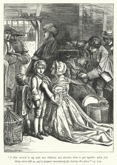 Ilustrace pro The Vicar of Wakefield (rytina) od George John Pinwell