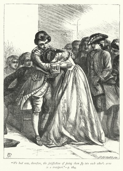 Ilustrace pro The Vicar of Wakefield (rytina) od George John Pinwell