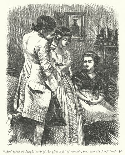 Ilustrace pro The Vicar of Wakefield (rytina) od George John Pinwell