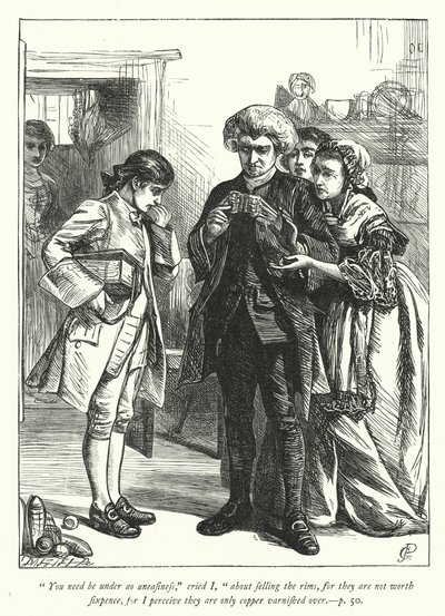 Ilustrace pro The Vicar of Wakefield (rytina) od George John Pinwell
