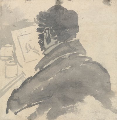 Studie J.M.W. Turnerovo skicování od George Jones