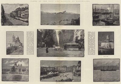 Výhled na město a přístav Marseilles od George L. Seymour