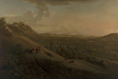 Box Hill, Surrey, s Dorkingem v dálce od George Lambert