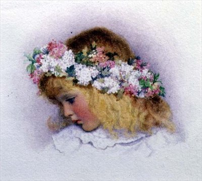 Májová královna (akvarel na papíře) od George Lawrence Bulleid