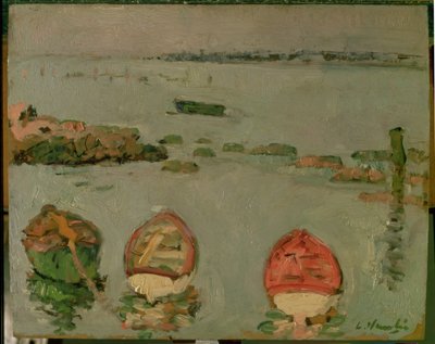 Lodě, Lower Largo, Fife od George Leslie Hunter
