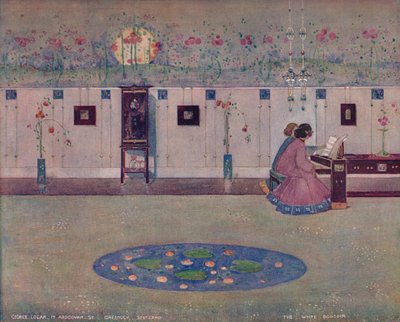 Bílý budoár, c1905 od George Logan