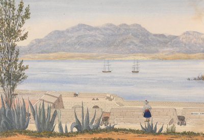 Algeciras z Gibraltaru od George Lothian Hall
