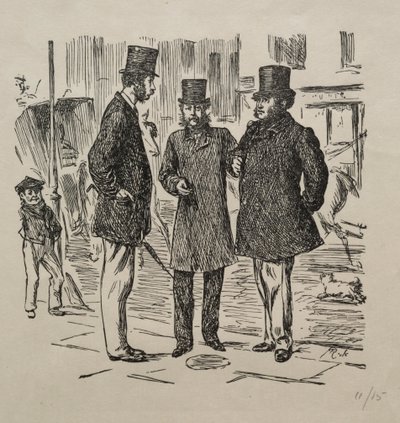 Malý okamžik před úvodem, 1865. od George Louis Palmella Busson Du Maurier