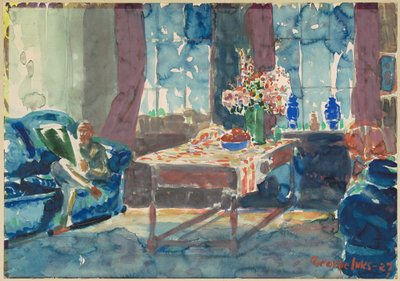 Autoportrét: Interiér mého bytu v New Yorku od George Luks