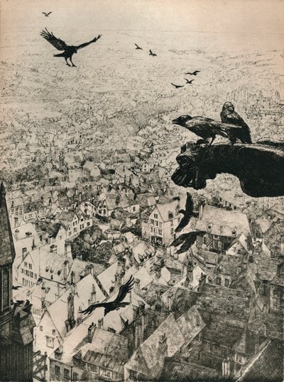 „Kavky z Chartres“, 1917 od George Marples