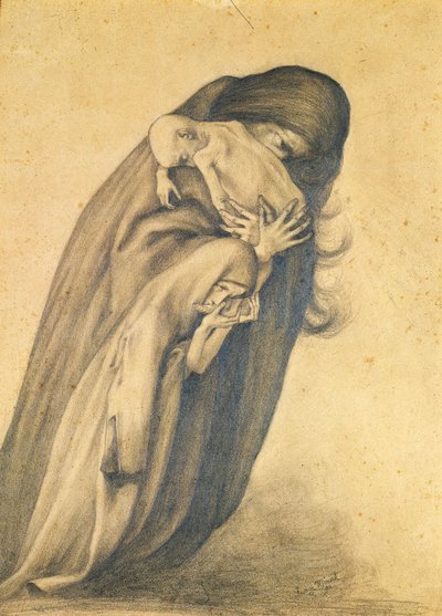 Truchlící matka, 1890 od George Minne Baron