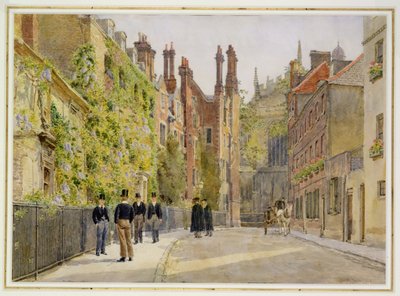 Keats Lane, Eton College, 1895 (wc) od George Moore Henton