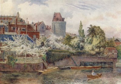 Riverside Gardens (barevná litografie) od George Moore Henton