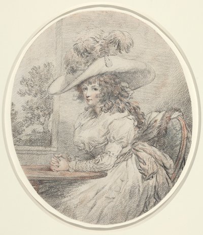 Anne Ward Morland, asi 1786 (grafit) od George Morland