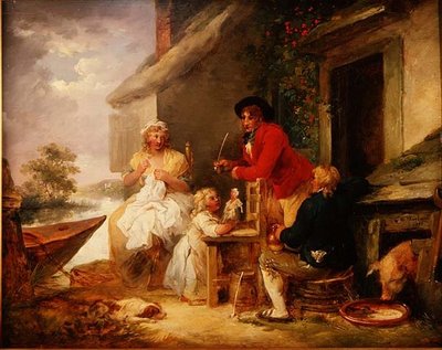 Dveře chaty od George Morland