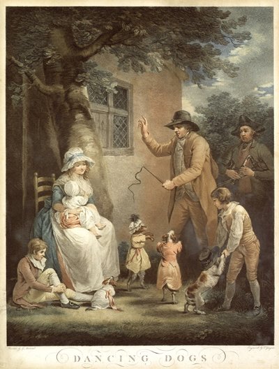 Tančící psi, c. 1800 od George Morland
