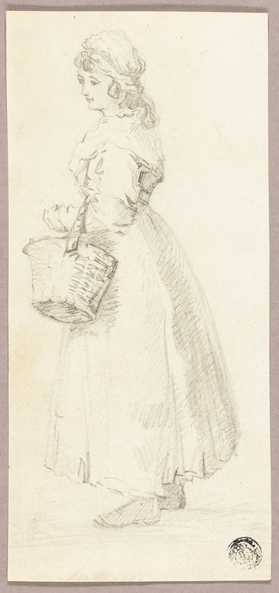 Stojící dívka s košem od George Morland