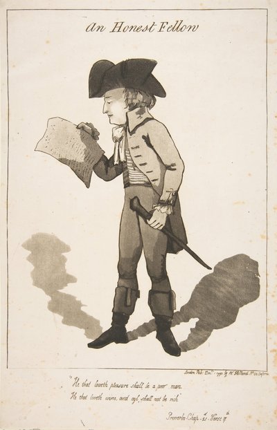 An Honest Fellow, 1. prosince 1790. od George Moutard Woodward