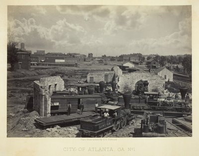 Město Atlanta, GA, č. 1, 1866. od George N. Barnard