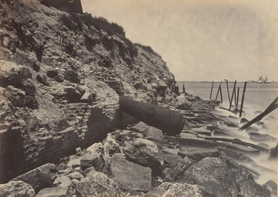 Vnější pohled na Fort Sumpter, 1860. od George N. Barnard