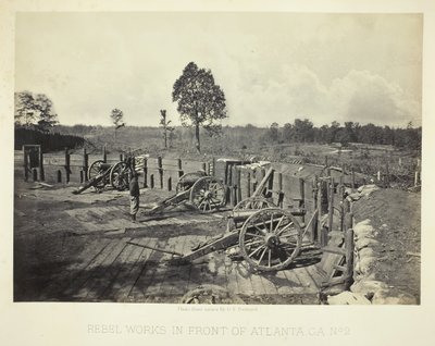 Rebel Works in Front of Atlanta, GA, č. 2, 1864. od George N. Barnard