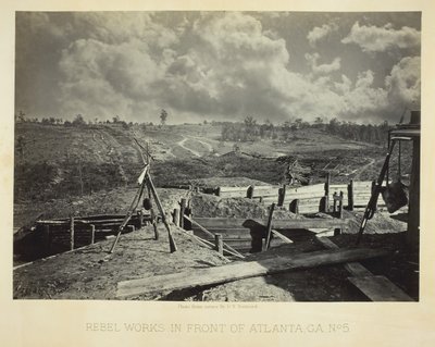 Rebel Works in Front of Atlanta, GA, č. 5, 1864. od George N. Barnard