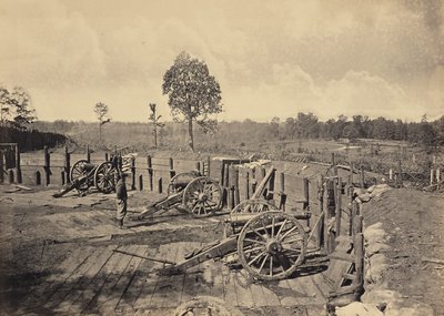 Povstalecké práce před Atlantou, Georgia, č. 2 od George N. Barnard