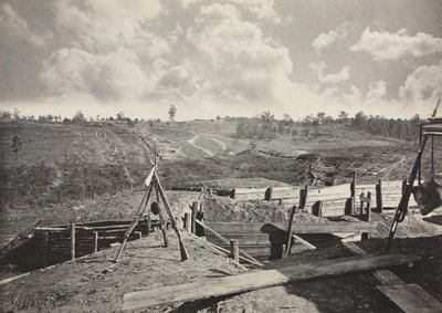 Rebel Works před městem Atlanta, Georgia, č. 5 od George N. Barnard