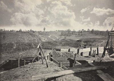 Rebel Works před Atlantou, Georgia, č. 5, 1865-1866. od George N. Barnard