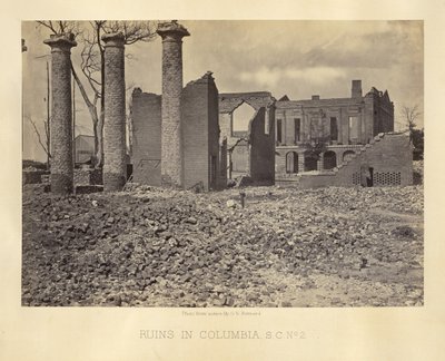 Ruiny v Columbii v Jižní Karolíně, č. 2 od George N. Barnard