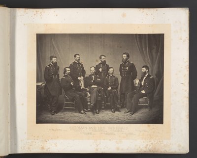 Sherman a jeho generálové od George N. Barnard