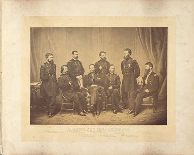 Sherman a jeho generálové od George N. Barnard