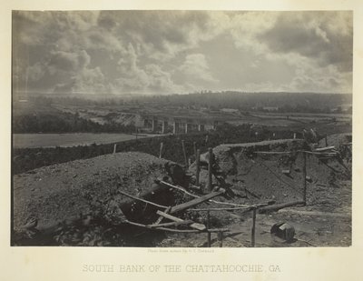 Jižní břeh řeky Chattahoochie, Ga. od George N. Barnard