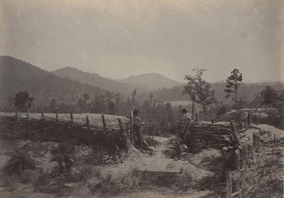 Průsmyk Allatoona, Georgia, 60. léta 19. století. od George N. Barnard