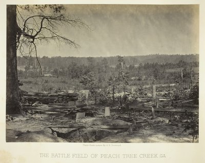 The Battle Field of Peach Tree Creek, Ga., 186466. od George N. Barnard