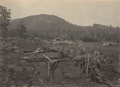 Přední část hory Kenesaw, Georgia, 60. léta 19. století. od George N. Barnard