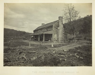 Dům Johna Rosse, Ringgold, GA, 1866. od George N. Barnard