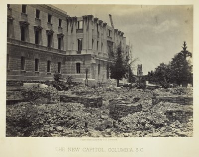 Nový Kapitol, Columbia, SC od George N. Barnard