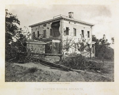 Potterův dům, Atlanta od George N. Barnard