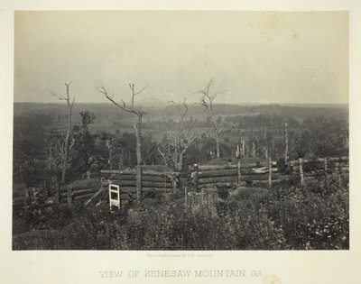 Pohled na horu Kenesaw, Ga., 1866. od George N. Barnard