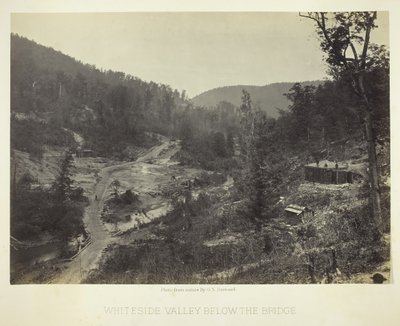 Whiteside Valley pod mostem, 1864. od George N. Barnard