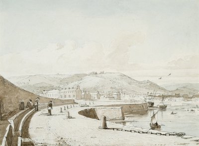 Přístav Swansea (akvarel a tužka na papíře) od George Orleans Delamotte