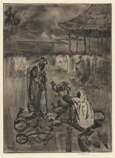 Prodejce kuřat, Tindad od George Overbury Hart