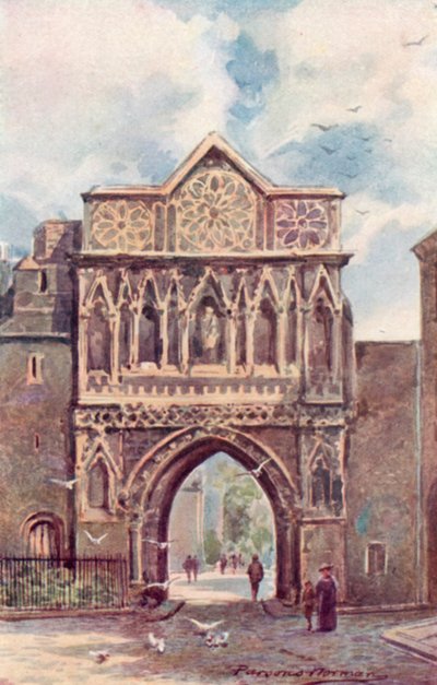 Brána svatého Ethelberta (barevné lito) od George Parsons Norman