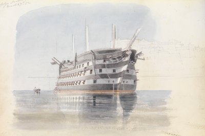 Trafalgar" pod Horní Barraccou, Malta, 27. března 1852 od George Pechell Mends