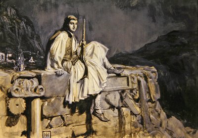 Řecká garda (kvaš na papíře) od George Percy Jacob Hood