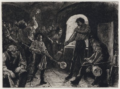 Foukání skla (leptání) od George Percy Jacomb Hood