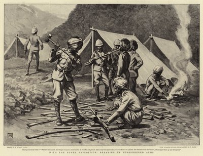 S Bunerovou expedicí, rozbití odevzdaných zbraní od George Percy Jacomb Hood